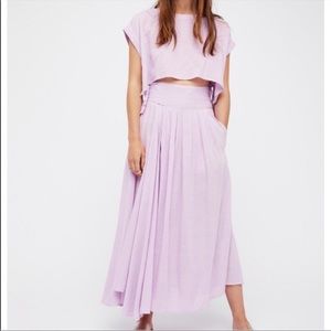 Free People Lavender Two Piece Set